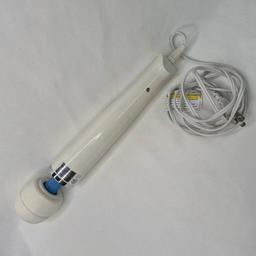 Vibratex Magic Wand Original HV-260 Corded Electric Massager White Blue HV260